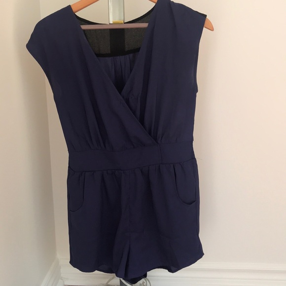 Royal Blue Romper - Picture 1 of 3
